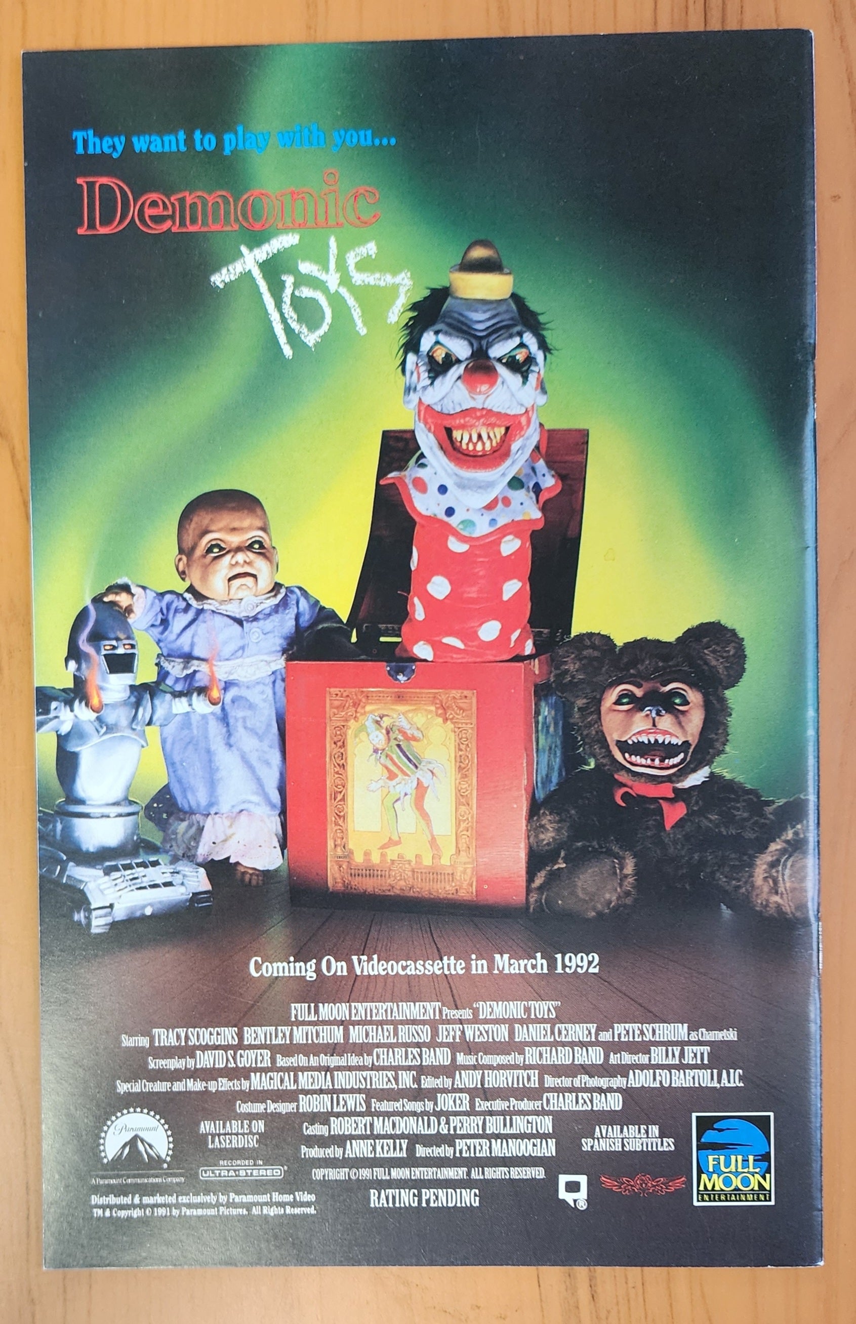 DEMONIC TOYS #1 1992 FULL MOON