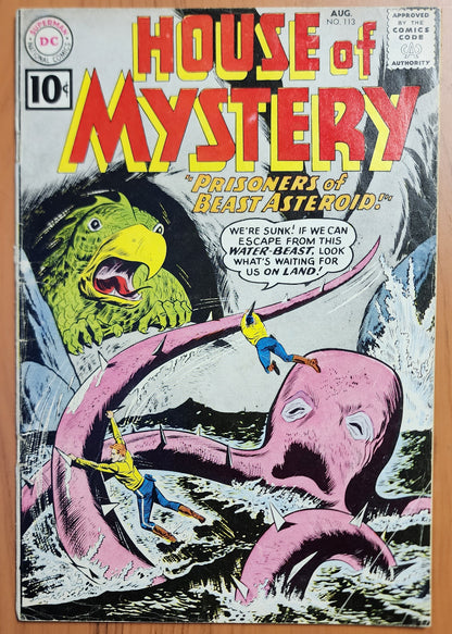 HOUSE OF MYSTERY #113 1961 Hose of Mystery DC Comics