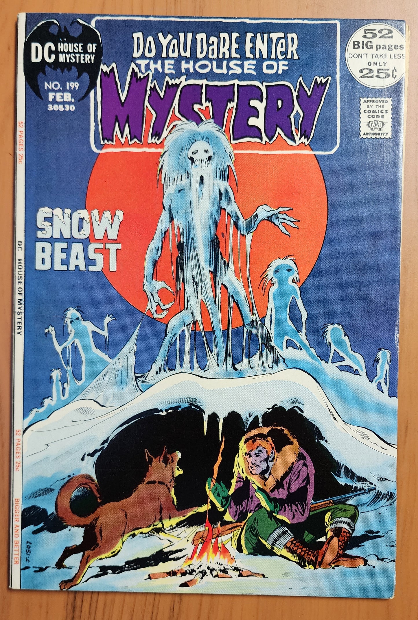 HOUSE OF MYSTERY #199 1972 NEAL ADAMS COVER Hose of Mystery DC Comics