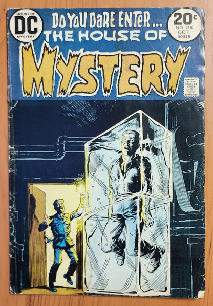 HOUSE OF MYSTERY #218 1973 Hose of Mystery DC Comics