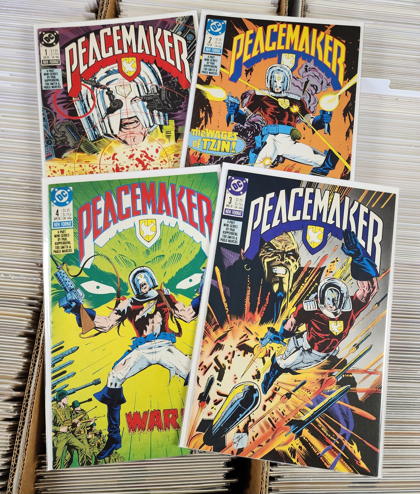 PEACEMAKER #1-4 COMPLETE MINI SET 1988 Peacemaker DC COMICS