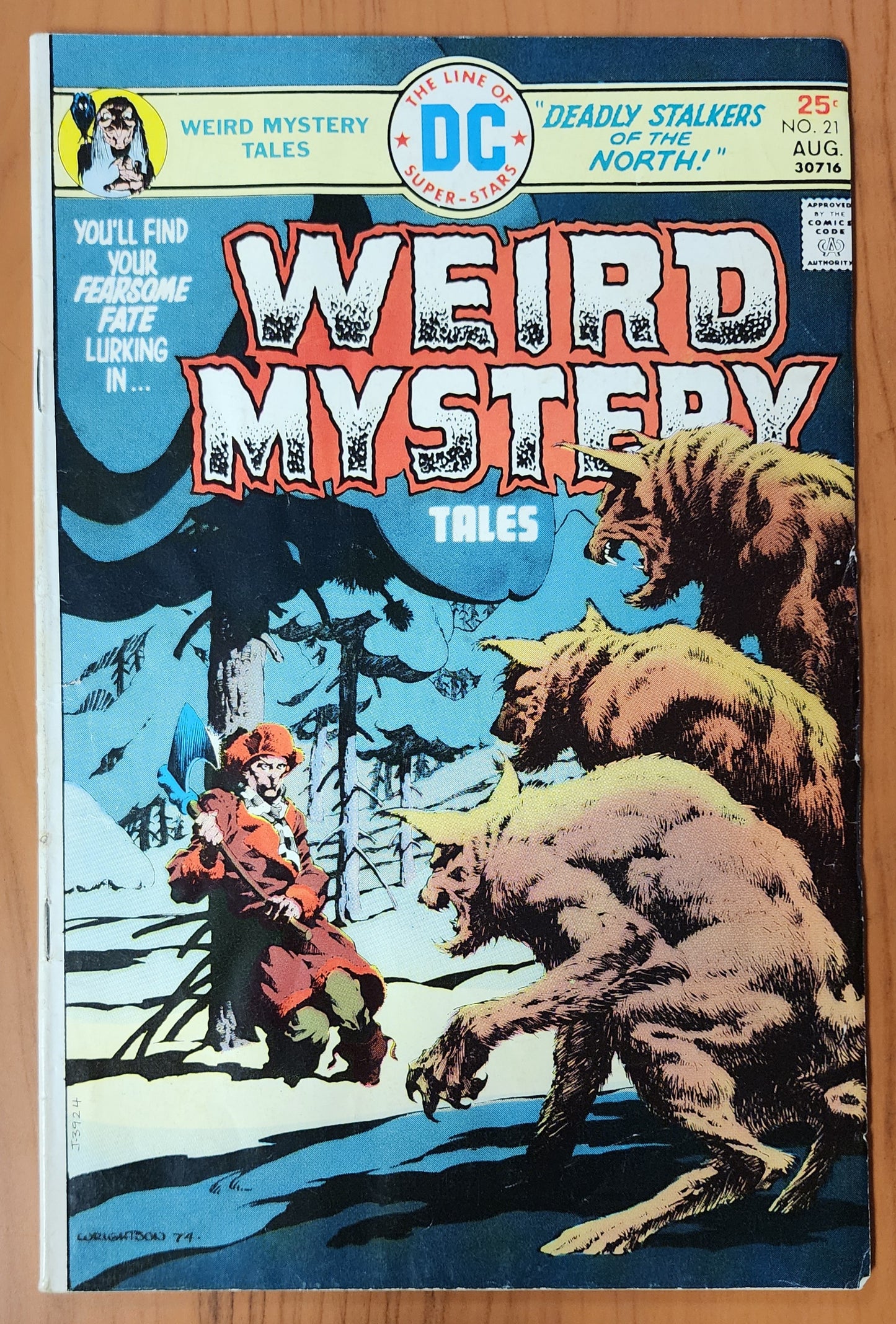WEIRD MYSTERY TALES #21 1975 House of Mystery DC Comics