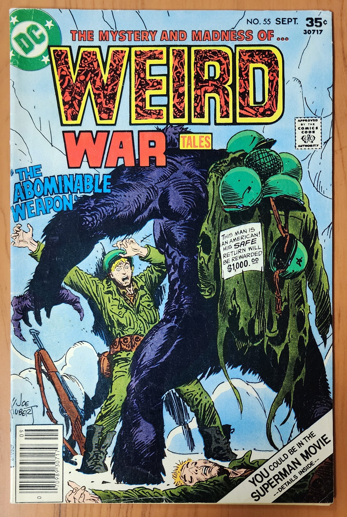 WEIRD WAR TALES #55 1977 House of Mystery DC Comics