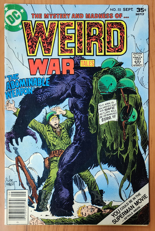 WEIRD WAR TALES #55 1977 House of Mystery DC Comics