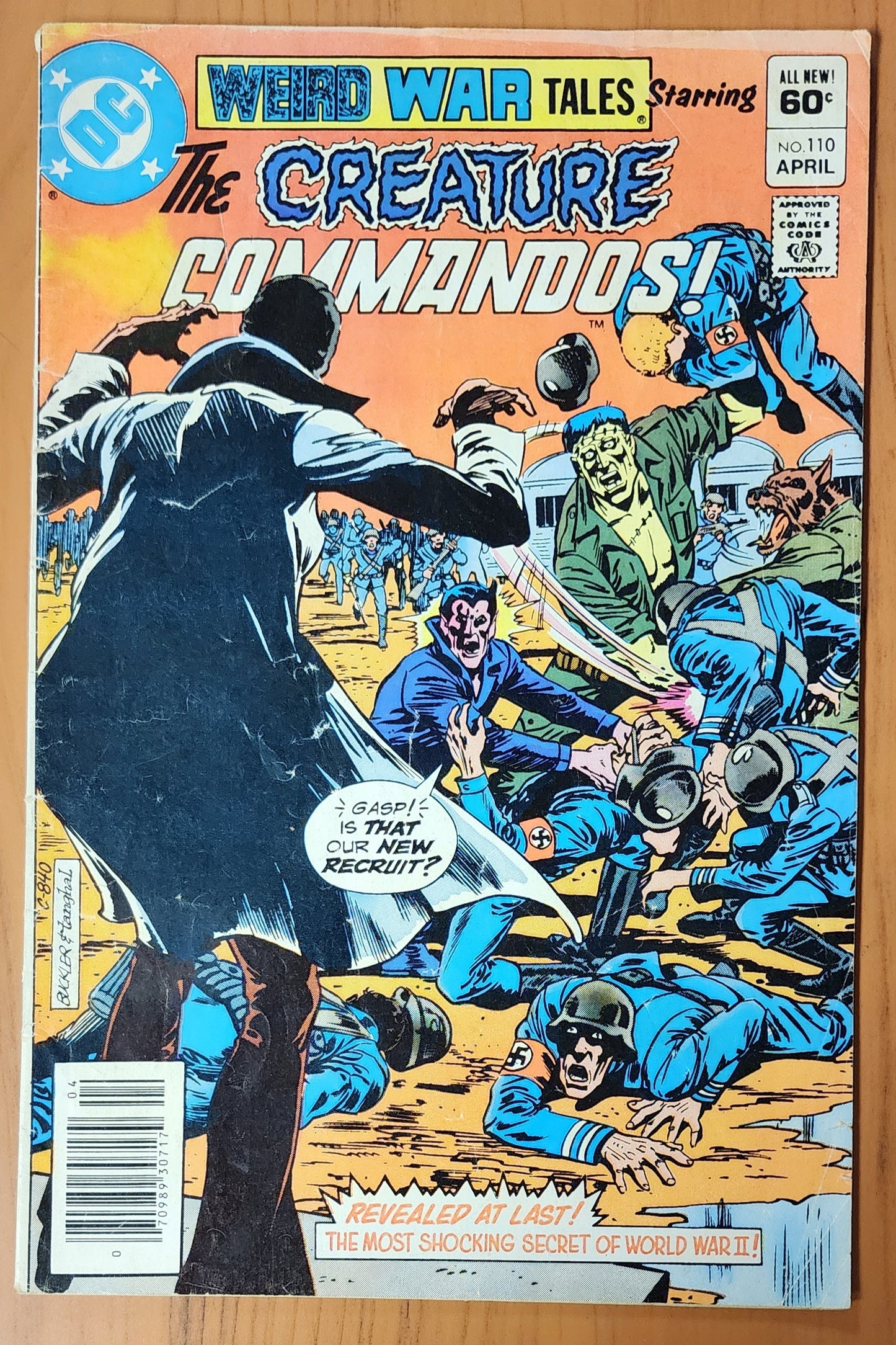 WEIRD WAR TALES STARRING CREATURE COMMANDOS #110 1983 House of Mystery DC Comics