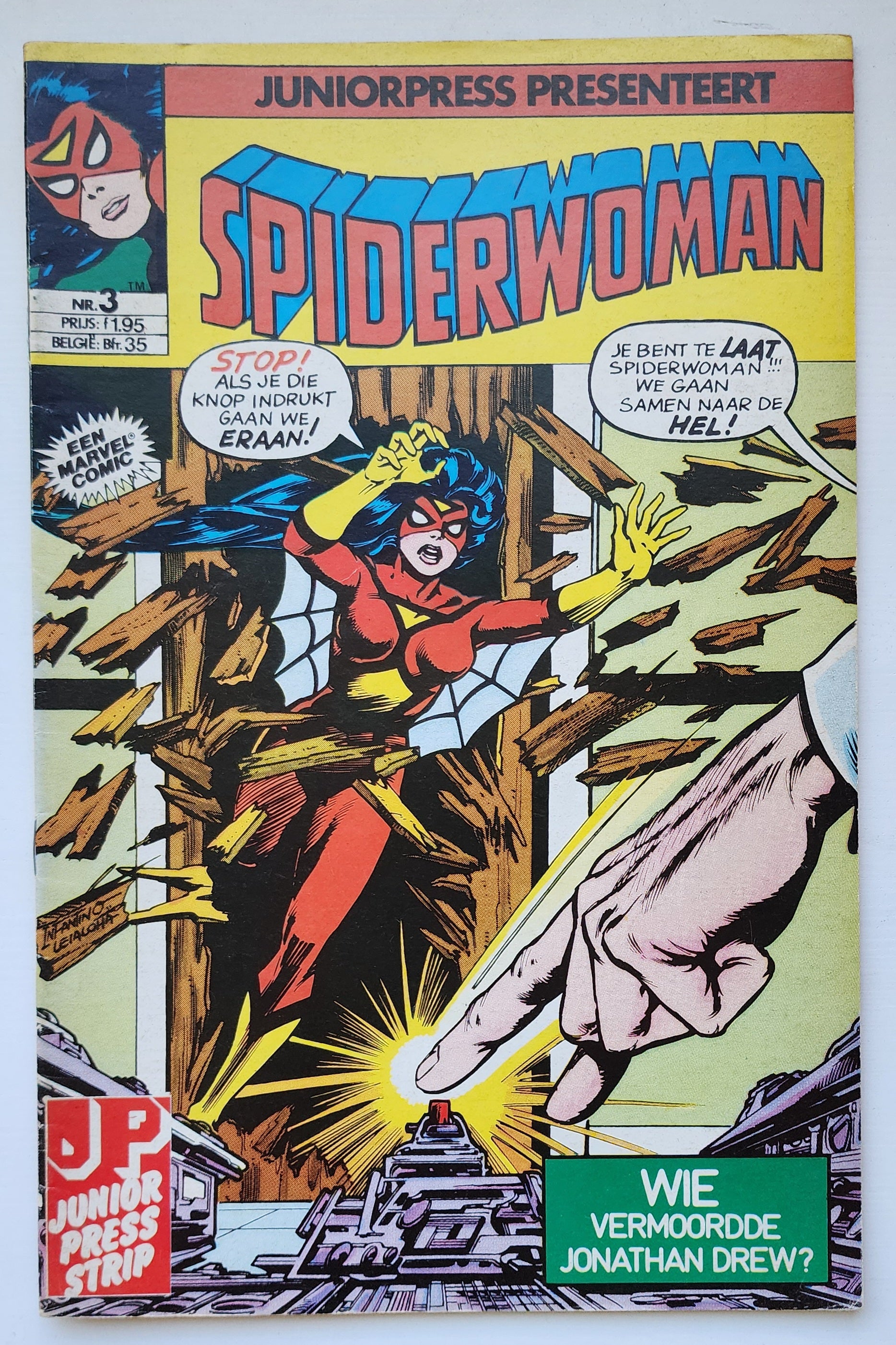 SPIDERWOMAN #3 1982 DUTCH LANGUAGE EDITION Spider-Woman JUNIORPRESS