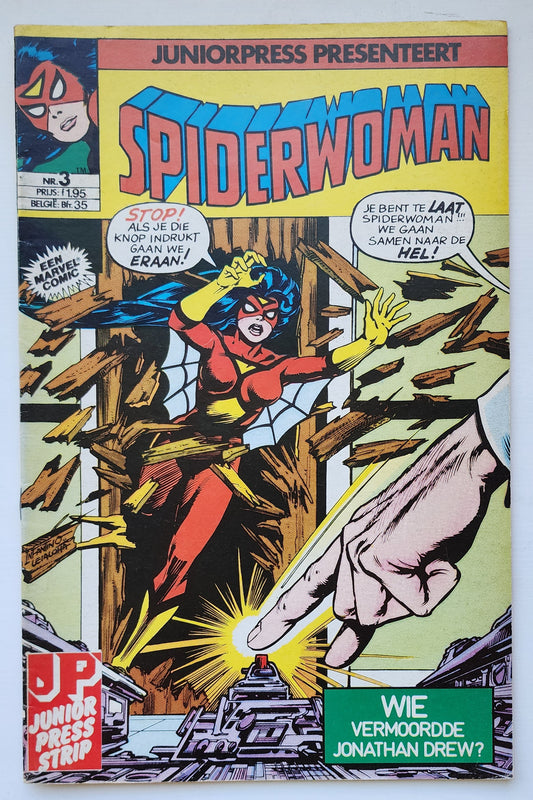 SPIDERWOMAN #3 1982 DUTCH LANGUAGE EDITION Spider-Woman JUNIORPRESS