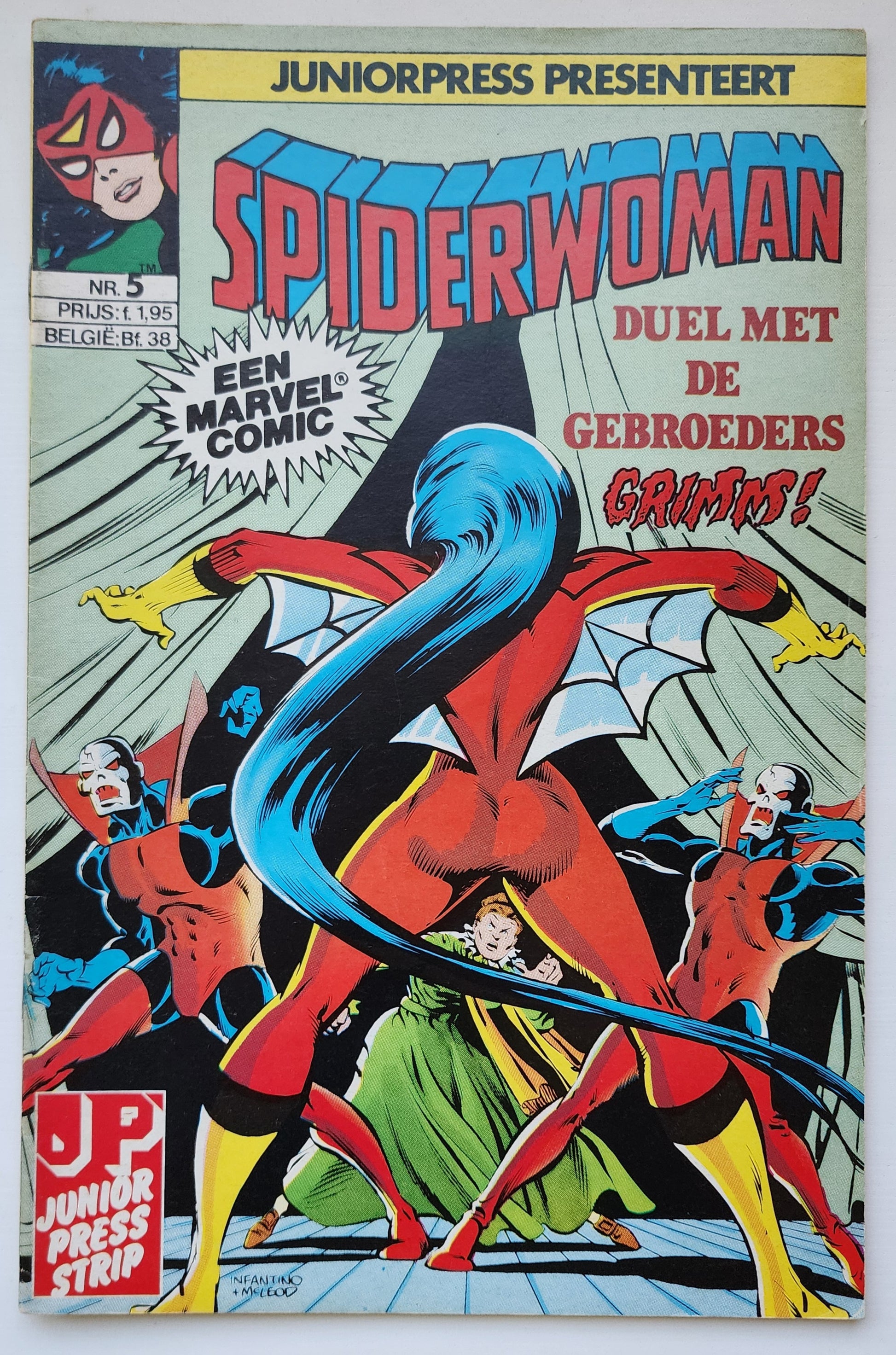 SPIDERWOMAN #5 1982 DUTCH LANGUAGE EDITION Spider-Woman JUNIORPRESS