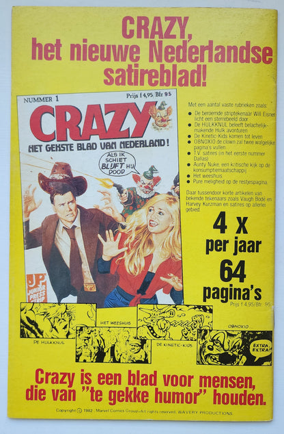 SPIDERWOMAN #5 1982 DUTCH LANGUAGE EDITION Spider-Woman JUNIORPRESS