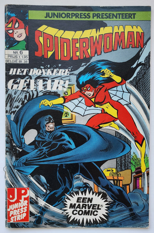 SPIDERWOMAN #6 1982 DUTCH LANGUAGE EDITION Spider-Woman JUNIORPRESS