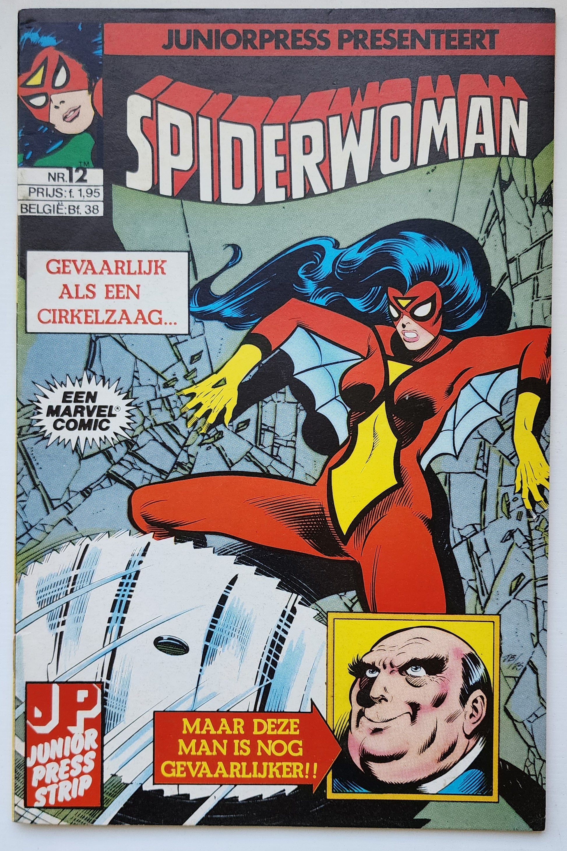 SPIDERWOMAN #12 1982 DUTCH LANGUAGE EDITION Spider-Woman JUNIORPRESS