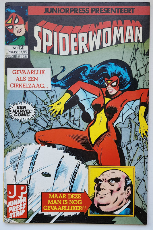 SPIDERWOMAN #12 1982 DUTCH LANGUAGE EDITION Spider-Woman JUNIORPRESS