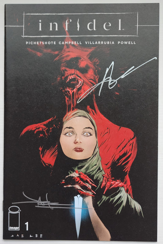 INFIDEL #1 VARIANT SIGNED BY JAE LEE & AARON CAMPBELL IMAGE COMICS