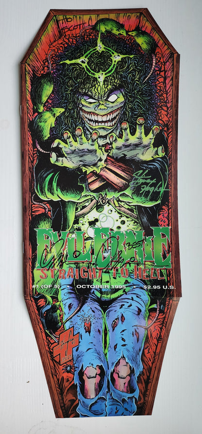 EVIL ERNIE STRAIGHT TO HELL #1 SIGNED BY BRIAN PULIDO 1995