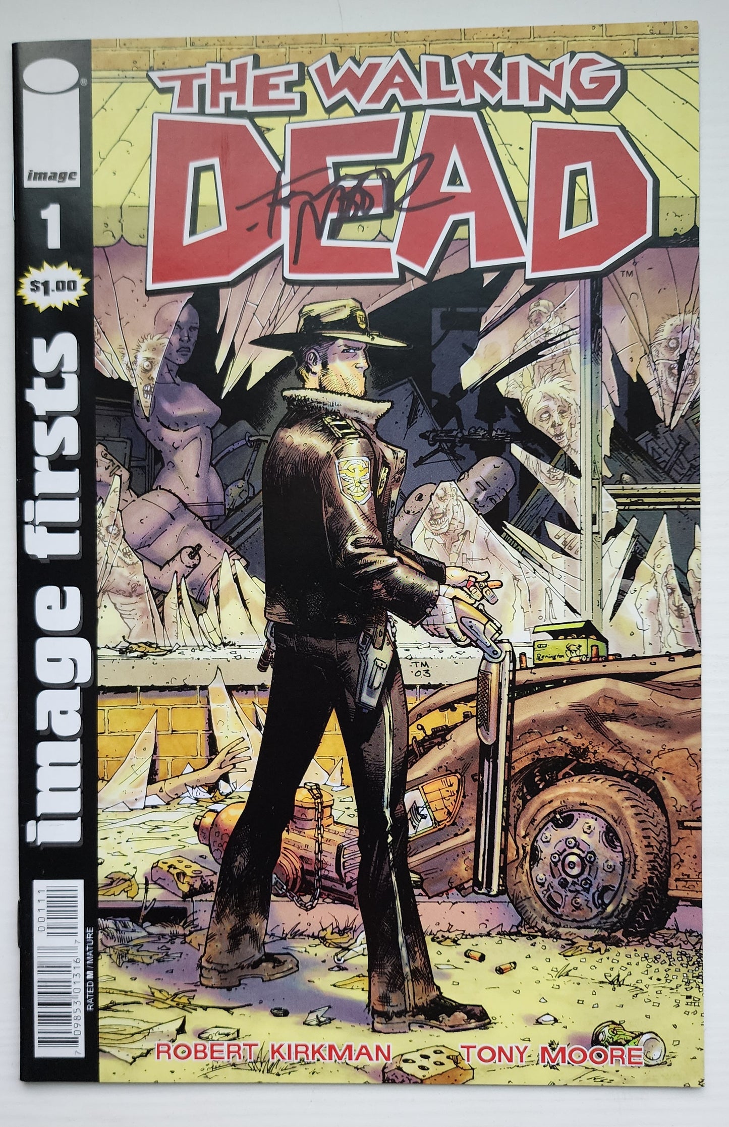 WALKING DEAD #1 IMAGE FIRSTS SIGNED BY TONY MOORE Walking Dead IMAGE COMICS