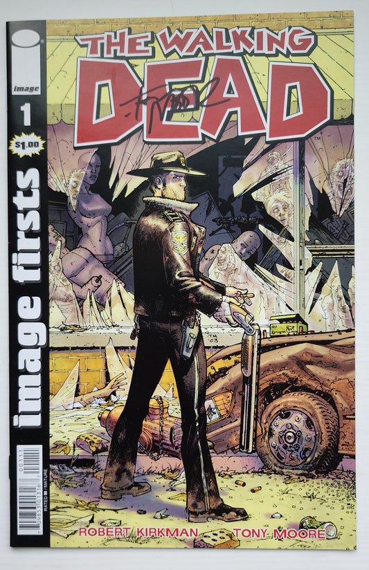 WALKING DEAD #1 IMAGE FIRSTS SIGNED BY TONY MOORE Walking Dead IMAGE COMICS