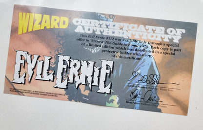 EVIL ERNIE #1/2 WIZARD SIGNED BY BRIAN PULIDO 1997