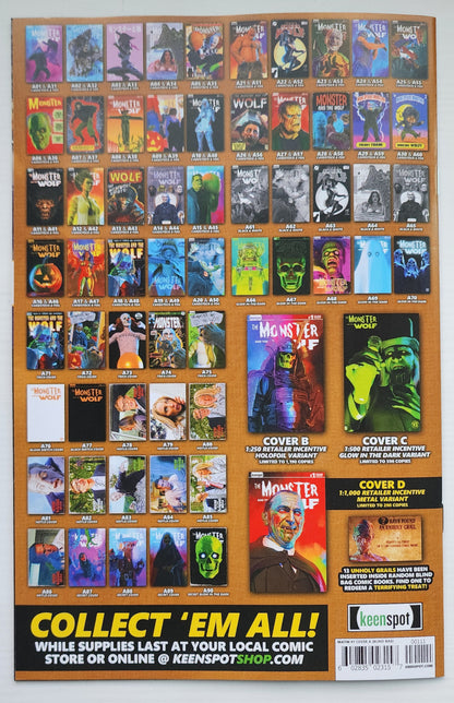 MARK SPEARS MONSTER & WOLF #1 BLIND BAG SECRET VARIANT A87 Universal Monsters KEENSPOT ENTERTAINMENT