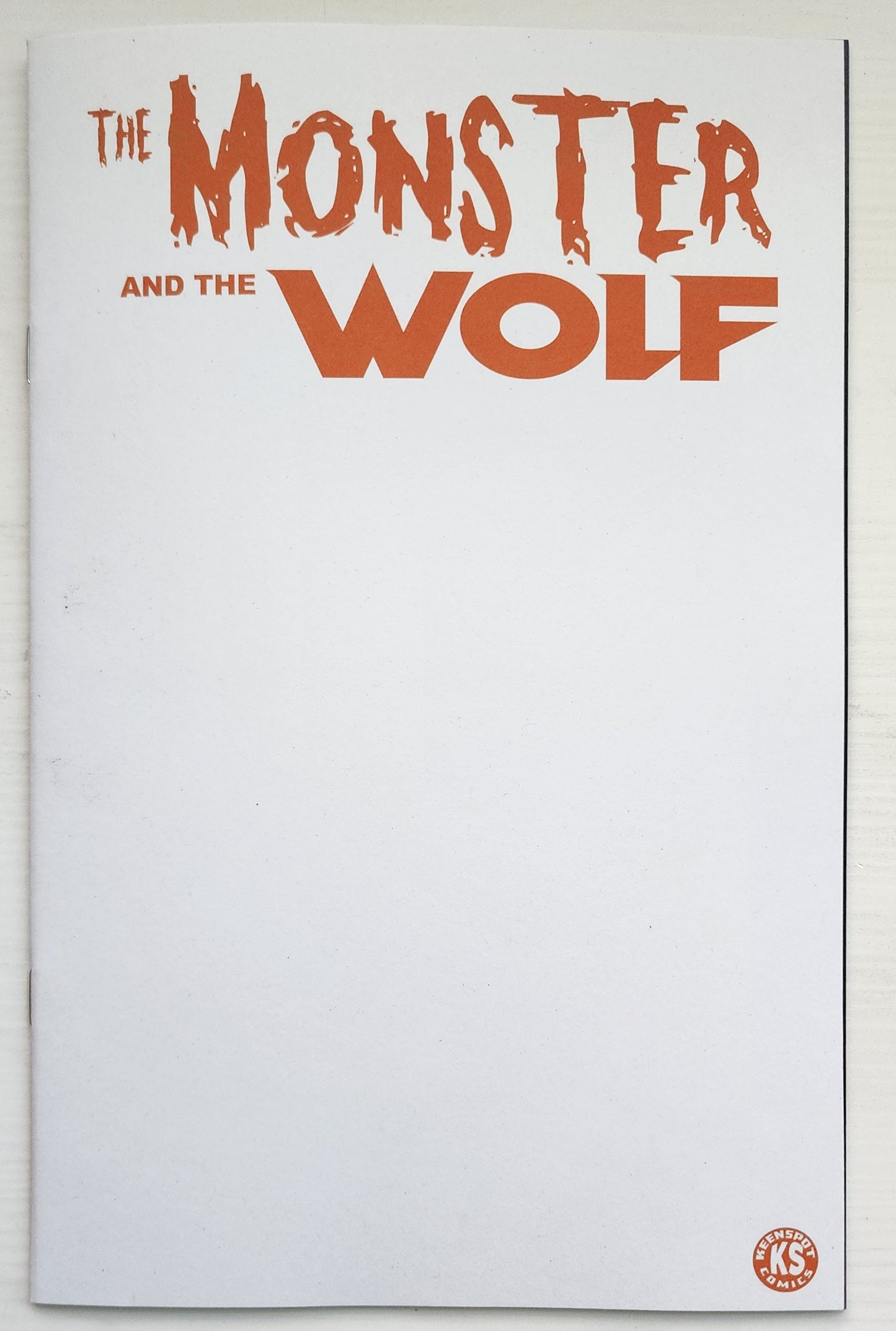 MARK SPEARS MONSTER & WOLF #1 BLIND BAG BLANK VARIANT A76 Universal Monsters DC Comics