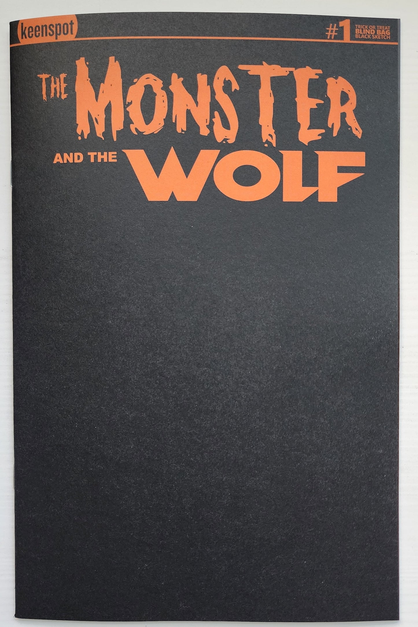 MARK SPEARS MONSTER & WOLF #1 BLIND BAG BLACK BLANK VARIANT A77 Universal Monsters KEENSPOT ENTERTAINMENT
