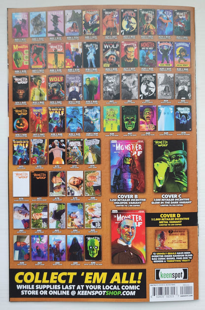 MARK SPEARS MONSTER & WOLF #1 BLIND BAG SECRET GLOW IN THE DARK VARIANT A90 Universal Monsters KEENSPOT ENTERTAINMENT