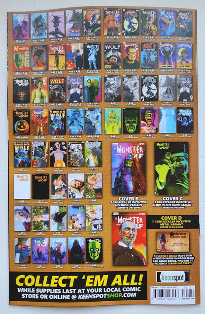 MARK SPEARS MONSTER & WOLF #1 BLIND BAG VARIANT A19 Universal Monsters DC Comics