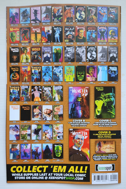 MARK SPEARS MONSTER & WOLF #1 BLIND BAG VARIANT A21 Universal Monsters DC Comics