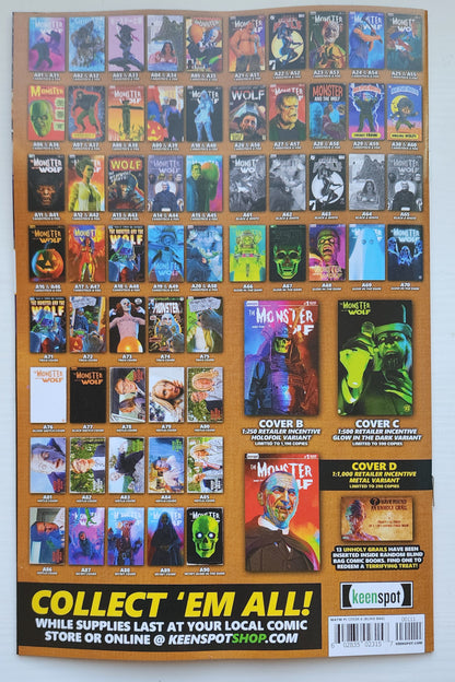 MARK SPEARS MONSTER & WOLF #1 BLIND BAG VARIANT A01 Universal Monsters DC Comics