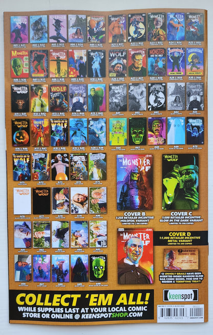 MARK SPEARS MONSTER & WOLF #1 BLIND BAG VARIANT A24 Universal Monsters DC Comics