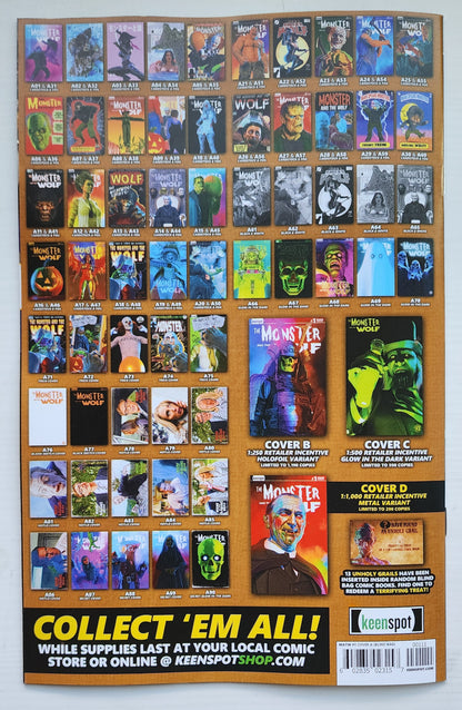 MARK SPEARS MONSTER & WOLF #1 BLIND BAG VARIANT A18 Universal Monsters DC Comics