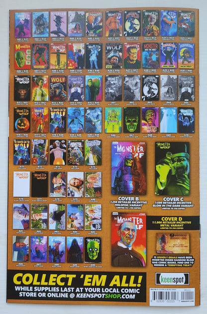 MARK SPEARS MONSTER & WOLF #1 BLIND BAG VARIANT A13 Universal Monsters KEENSPOT ENTERTAINMENT