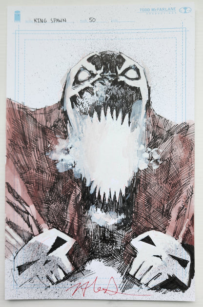 10/29/2025 KING SPAWN #50 1:1000 JASON SHAWN ALEXANDER ORIGINAL MIXED MEDIA ART CGC COA IMAGE COMICS