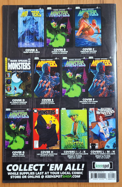 MARK SPEARS MONSTERS #2 CVR D EC COMICS HOMAGE 2024 [J01] Universal Monsters KEENSPOT ENTERTAINMENT