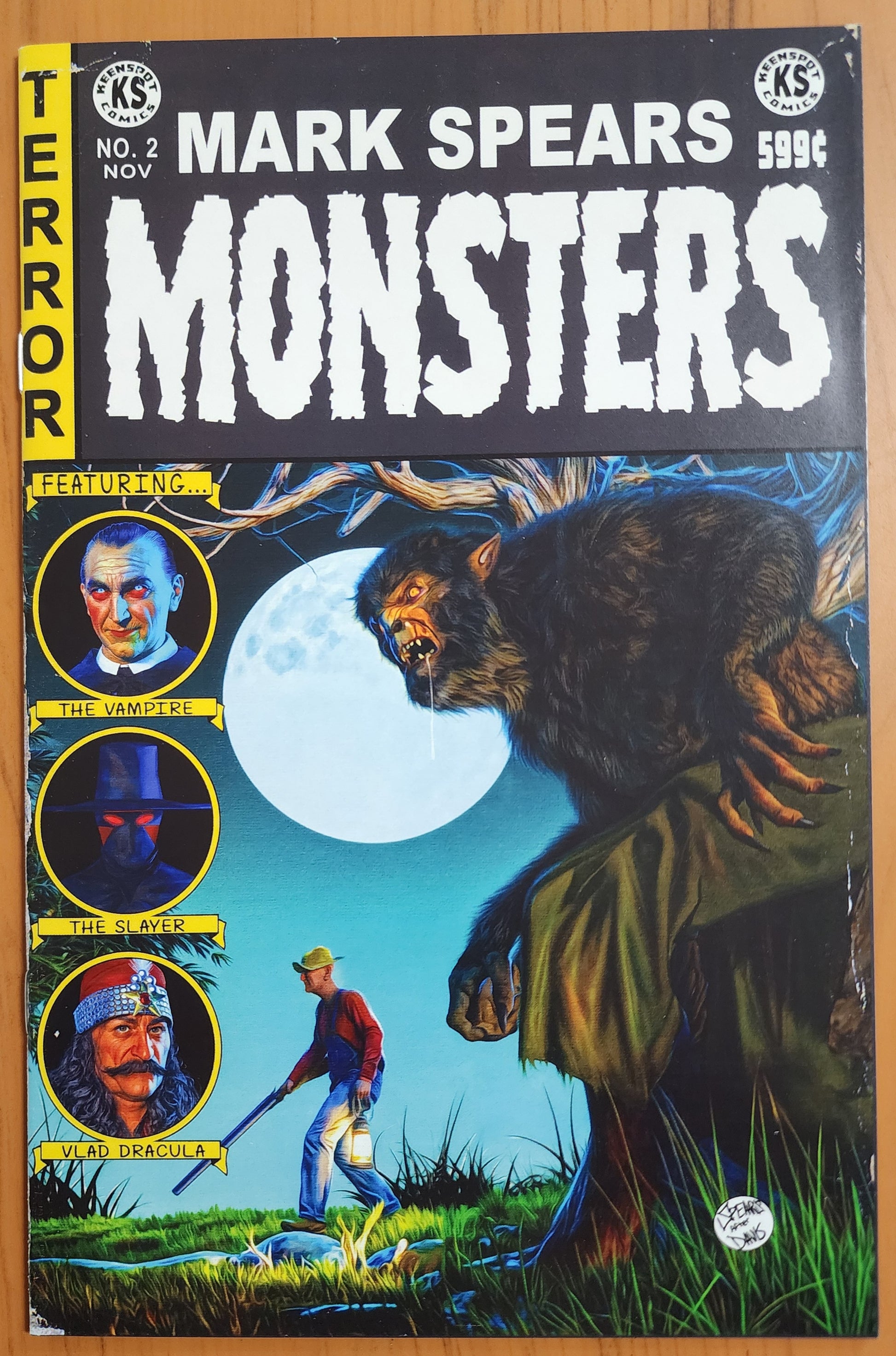 MARK SPEARS MONSTERS #2 CVR D EC COMICS HOMAGE 2024 [J02] Universal Monsters KEENSPOT ENTERTAINMENT