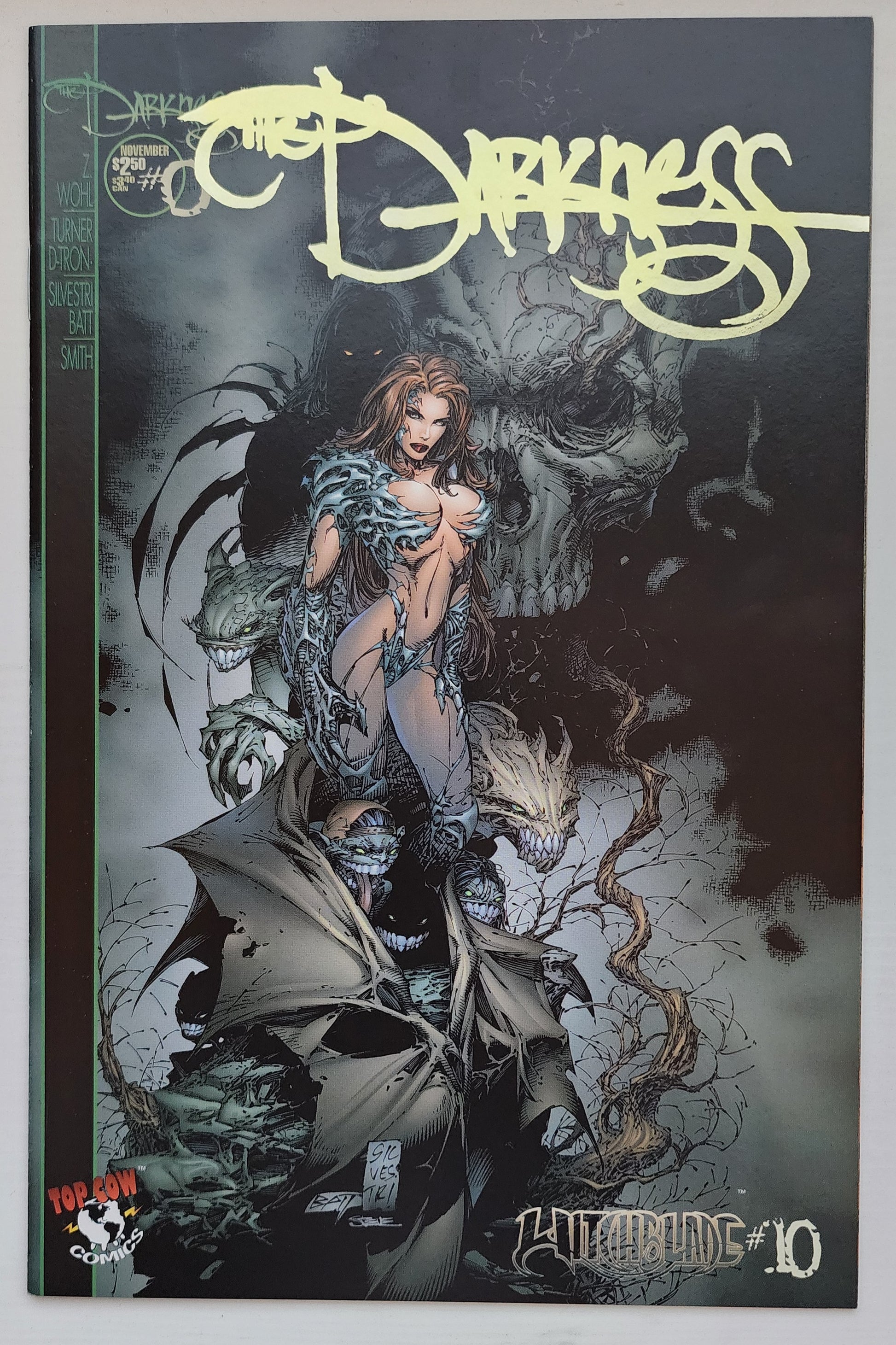 WITCHBLADE #10 DARKNESS #0 GOLD FOIL VARIANT 1996 (1ST APP JACKIE ESTACADO DARKNESS) Darkness IMAGE COMICS