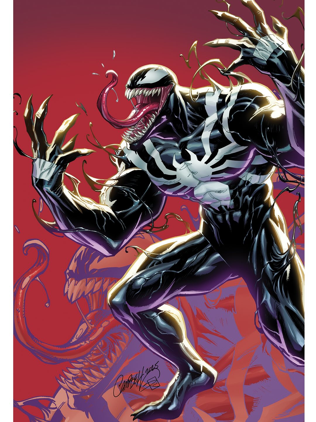 ALL-NEW VENOM #9 J SCOTT CAMPBELL 1:100 VIRGIN VARIANT 2025 Marvel