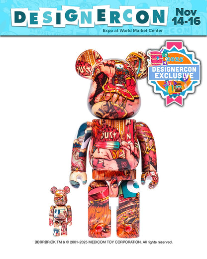 BE@RBRICK ROCKINJELLY BEAN 100% & 400% DESIGNERCON EXCLUSIVE 2025 BE@RBRICK
