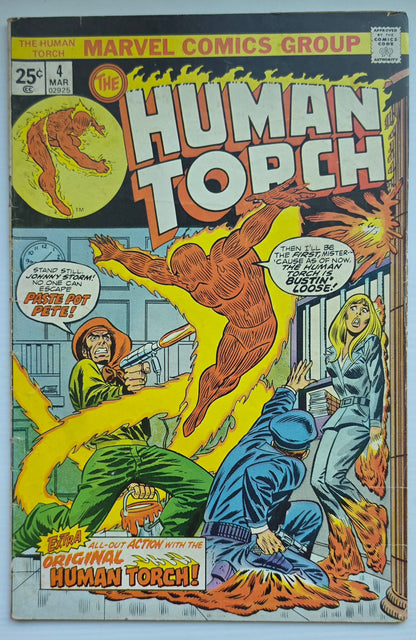 Human Torch #4 1975 Human Torch MARVEL COMICS