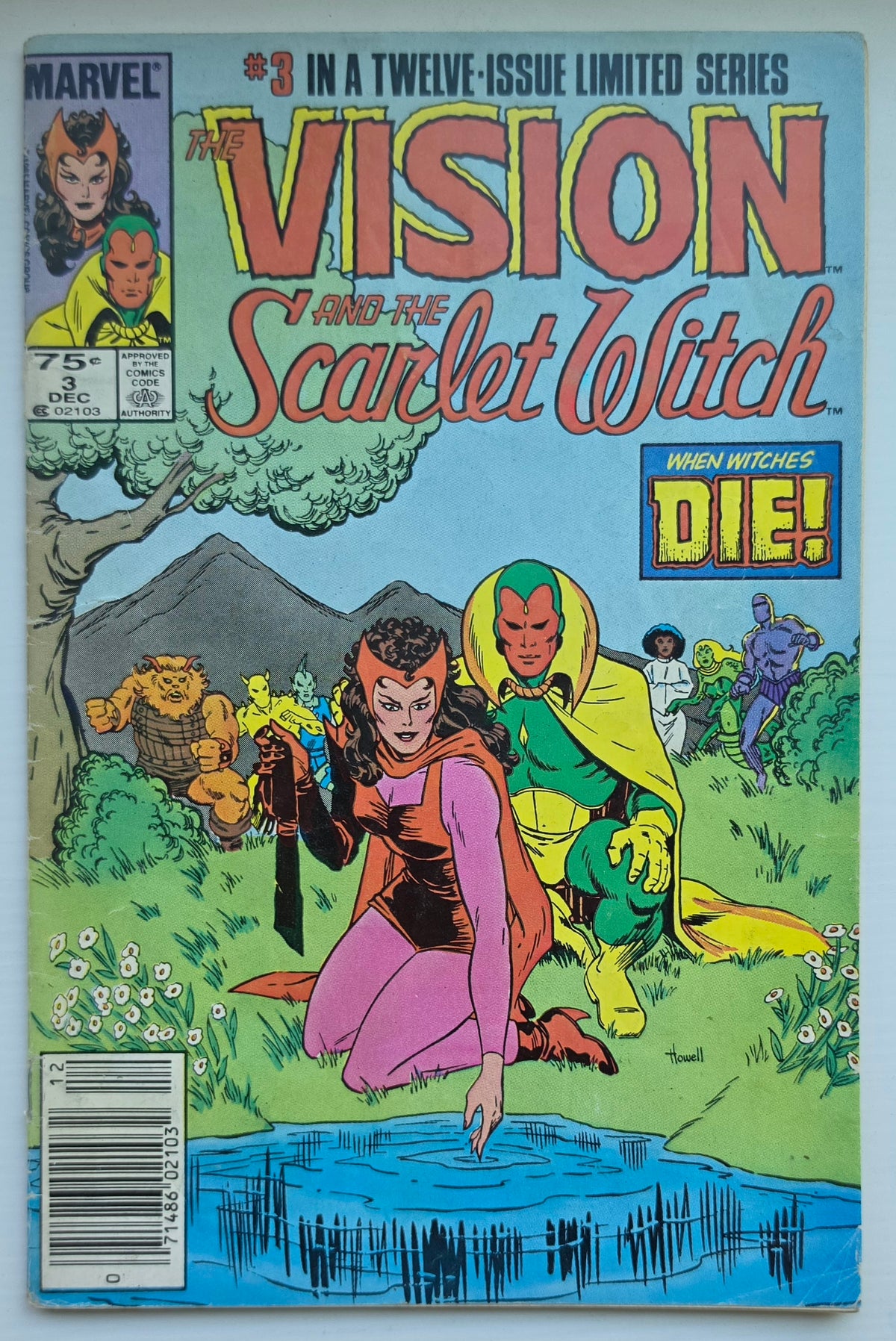 VISION AND SCARLET WITCH #3 1985 NEWSSTAND [J02] Vision & Scarlet Witch MARVEL COMICS