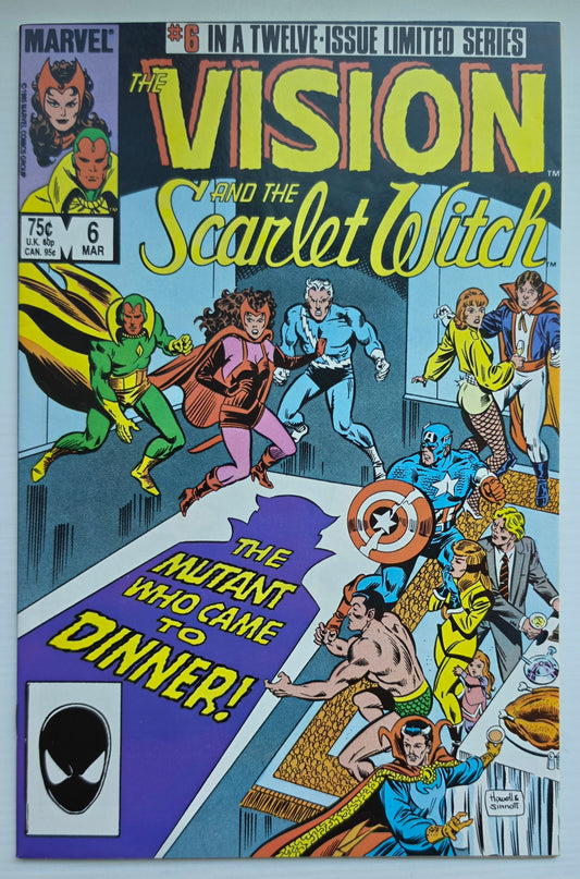 VISION AND SCARLET WITCH #6 1986 MARVEL COMICS