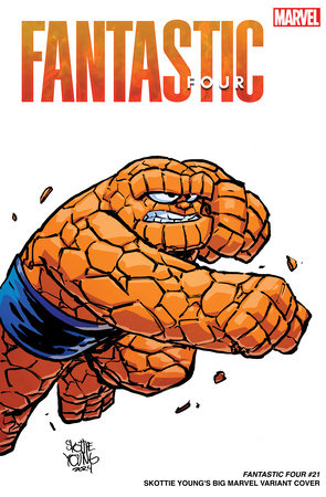 06/12/2024 FANTASTIC FOUR #21 SKOTTIE YOUNG BIG MARVEL VARIANT Fantastic Four MARVEL PRH   