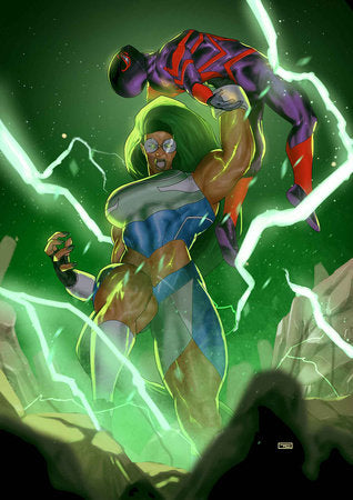 MILES MORALES SPIDER-MAN #33 CLARKE 1:25 2ND PRINT VIRGIN VARIANT 2025 Spider-Man Miles Morales MARVEL PRH