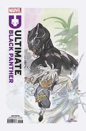 ULTIMATE BLACK PANTHER #1 PEACH MOMOKO 3RD PRINT VARIANT 2024 Ultimate Black Panther MARVEL PRH   