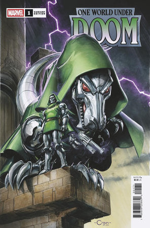 02/12/2025 ONE WORLD UNDER DOOM #1 (OF 9) CLAYTON CRAIN DOOMASAUR VAR MARVEL PRH