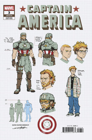 CAPTAIN AMERICA #3 VALERIO SCHITI 1:10 DESIGN VARIANT 2025 Marvel