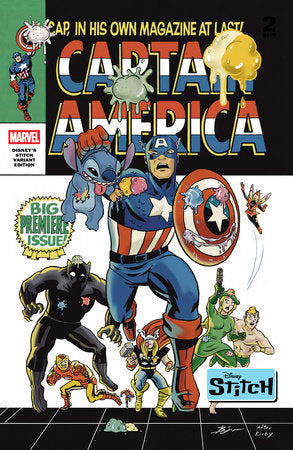 CAPTAIN AMERICA #3 STITCH VARIANT 2025 Marvel