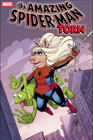 AMAZING SPIDER-MAN: TORN #1 JAVIER GARRON MUPPETS VARIANT 2025 Amazing Spider-Man Marvel