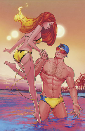 MARVEL SWIMSUIT SPECIAL FRIENDS FOES & RIVALS #1 DAUTERMAN 1:50 VIRGIN VARIANT 2025 MARVEL PRH