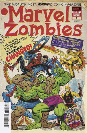 MARVEL ZOMBIES RED BAND #1 KOBLISH RETRO ZOMBIE VARIANT [POLYBAGGED] 2025 Marvel Zombies Marvel