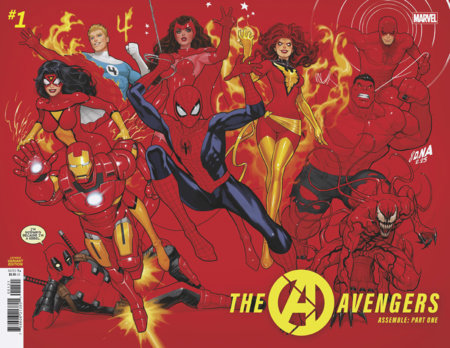 11/04/2026 AVENGERS #1 DAVID NAKAYAMA COLOR BLOCK RED WRAPAROUND VARIANT MARVEL